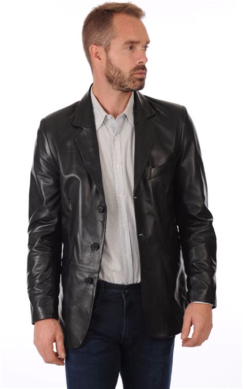 Veste En Cuir Homme